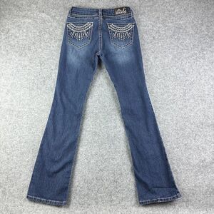 Rockin C Western Jeans Womens 27 Bootcut Stretch Denim Cowgirl Embroidered*